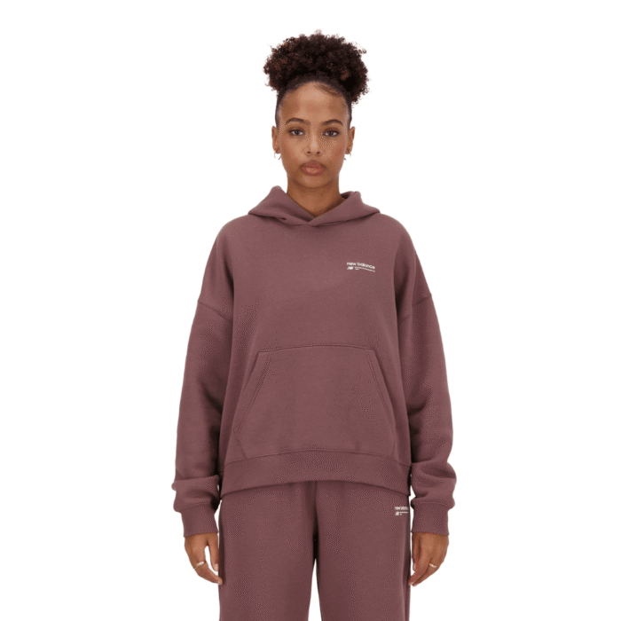 New Balance Linear Heritage Brushed Back Fleece - Buzo Dama - Imagen 1