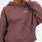 New Balance Linear Heritage Brushed Back Fleece - Buzo Dama - Imagen 3