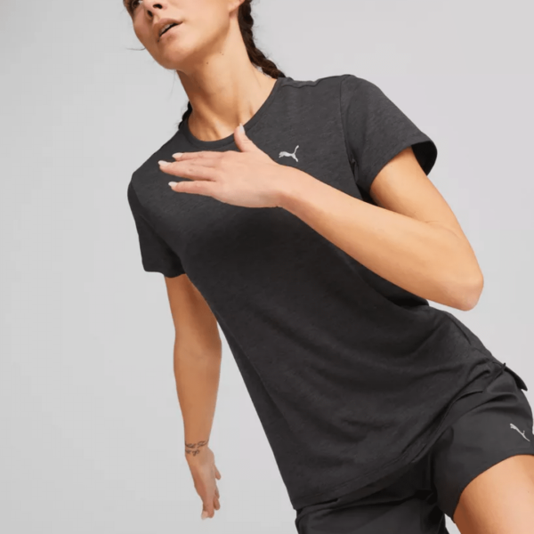 Puma Run Favorite Heather TEE - Camiseta Dama - Imagen 3