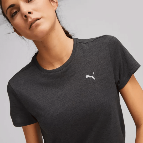 Puma Run Favorite Heather TEE - Camiseta Dama - Imagen 2