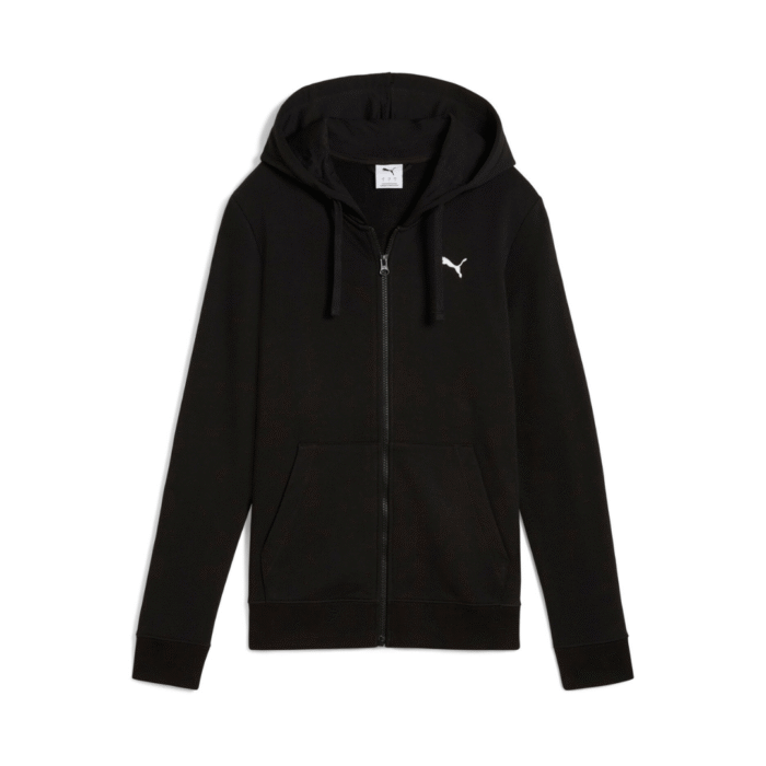 Puma ESS Full-Zip Hoodie Black – Campera Dama - Imagen 1