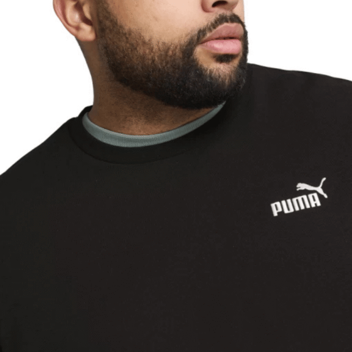 Puma ESS Small No.1 Logo Crew Black - Buzo Hombre - Imagen 3