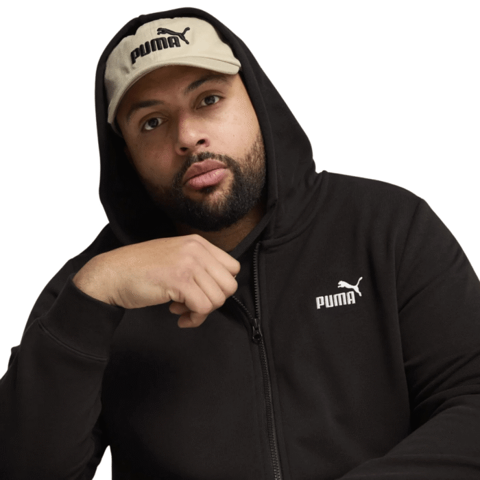 Puma ESS Fullzip Hoodie Black - Campera Hombre - Imagen 3