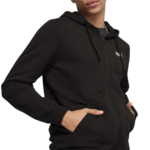 Puma ESS Fullzip Hoodie Black - Campera Hombre - Imagen 5