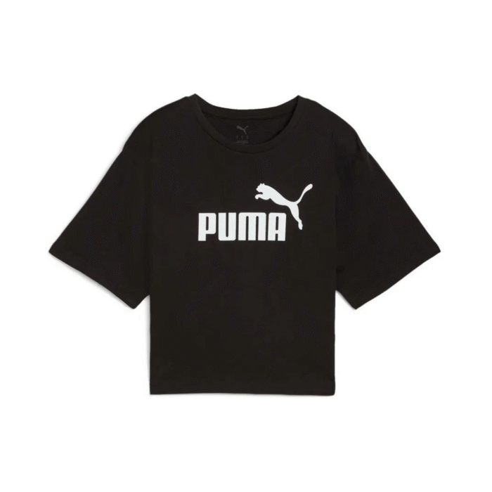 Puma ESS Cropped Nº1 Logo Tee T-Shirt – Camiseta Dama - Imagen 1