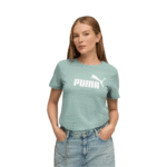 Puma Ess Cropped No.1 Logo Tee – Camiseta Dama - Imagen 2