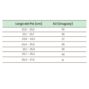 Talles Paddock Mujer