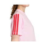 Adidas Essentials Cotton 3 – Camiseta Dama - Imagen 2